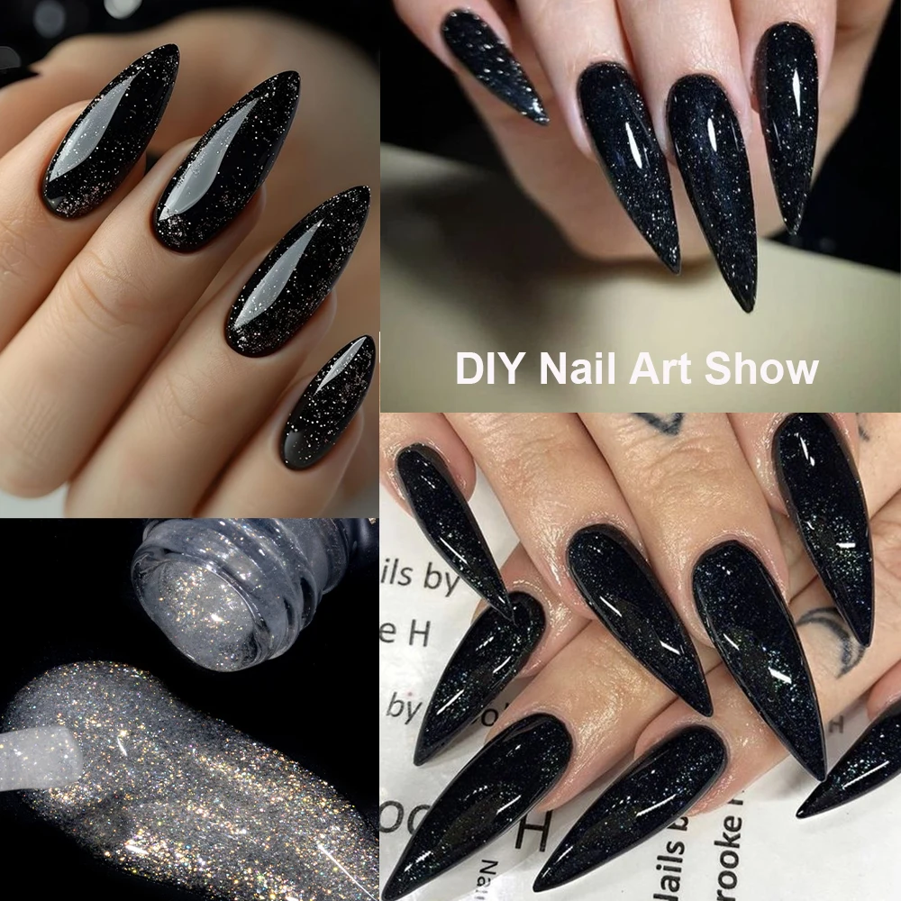 طلاء أظافر جل كودي ، معطف علوي لامع ، شبه دائم ، لامع بالأشعة فوق البنفسجية ، جل فضي علوي ، طلاء ، مانيكير ، فن الأظافر #6