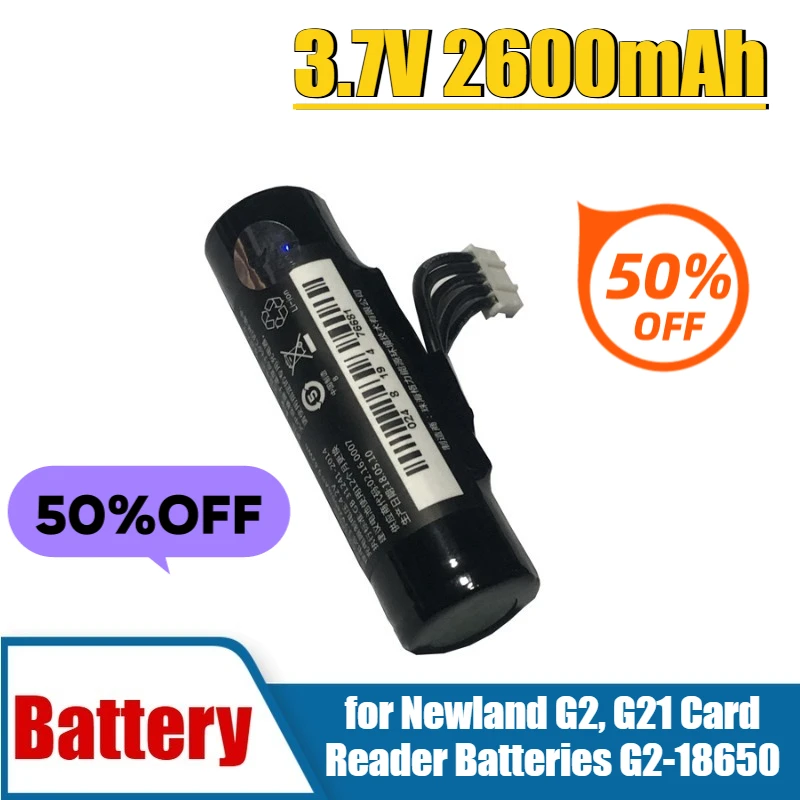 

3.7V 2600mAh for Newland G2, G21 Card Reader Batteries G2-18650