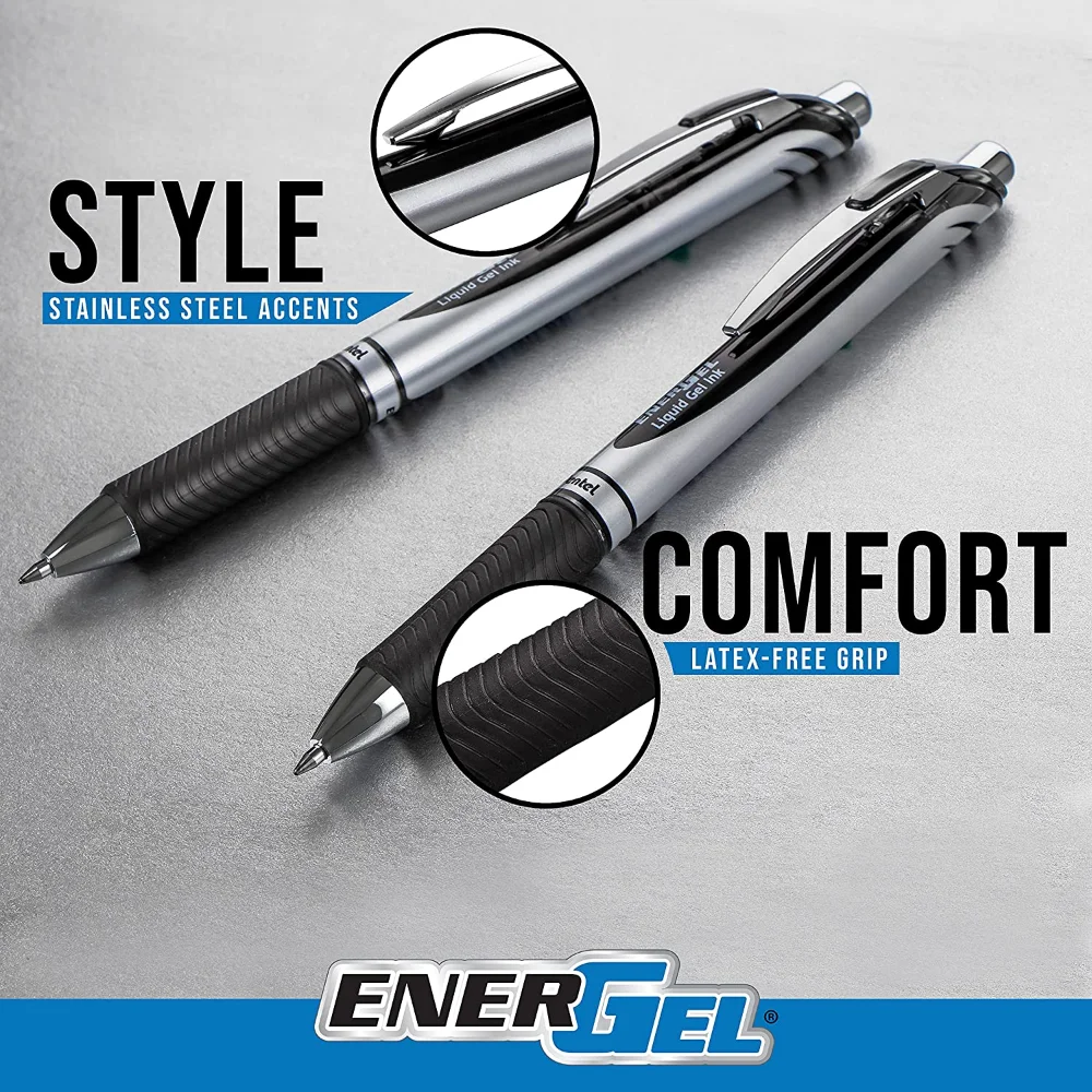 1pcs Pentel EnerGel RTX True Colors 젤 펜 0.5mm 빠른 건조 젤 부드러운 쓰기 일본 문구 사무실 액세서리 Bln75 77