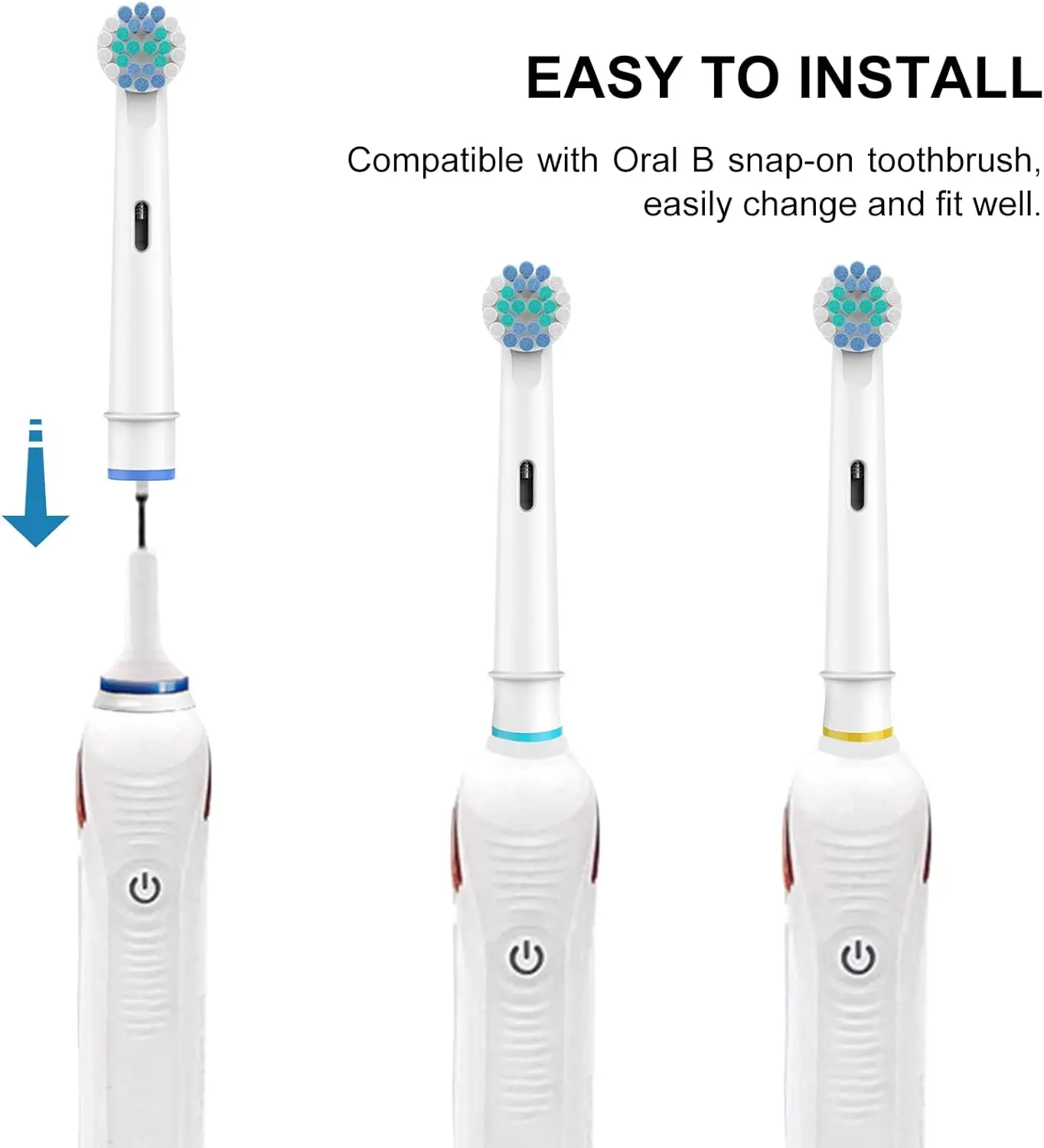 4/8/16pcs Replacement Brush Heads For Oral-B Electric Toothbrush Fit Advance Power/Pro Health/Triumph/3D Excel/Vitality