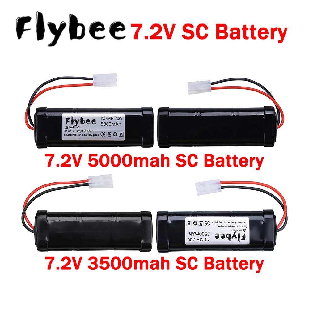 2026 NEW 7.2V 3500mAh/5000mAh NiMH Rechargeable RC Toys SC Battery with Tamiya Discharge Connector for RC Racing Cars ,Trucks