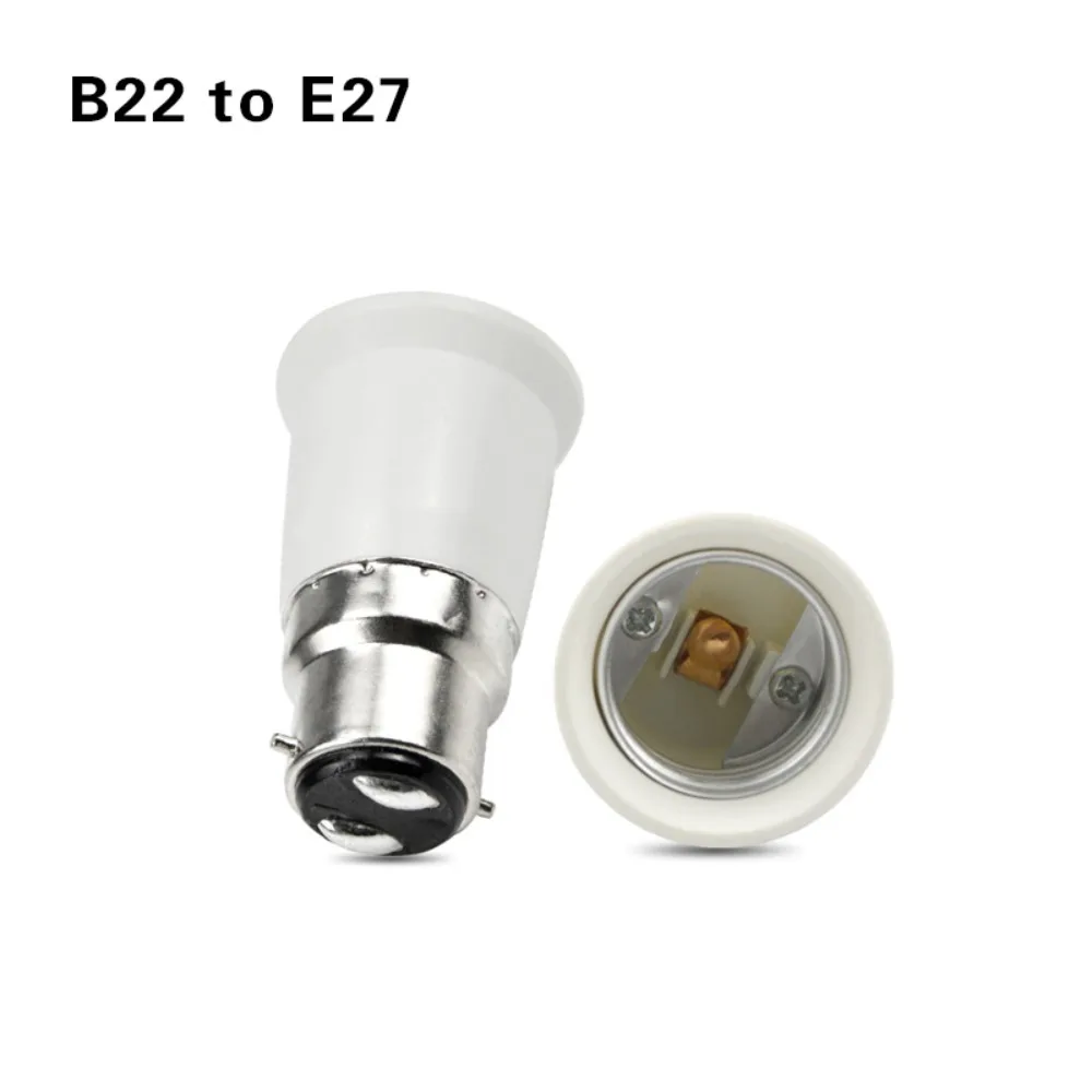 10 Pcs Durable Long-time Using B22 To E27 Screw Lamp Holder Convenient Conversion Converter Lamp