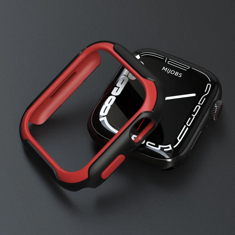 Case for Apple Watch Series 8 7 6 5 4 SE Compatible 40mm 41mm 44mm 45mm Screen Protector Cover Bumper for iWatch Smart Bracelet