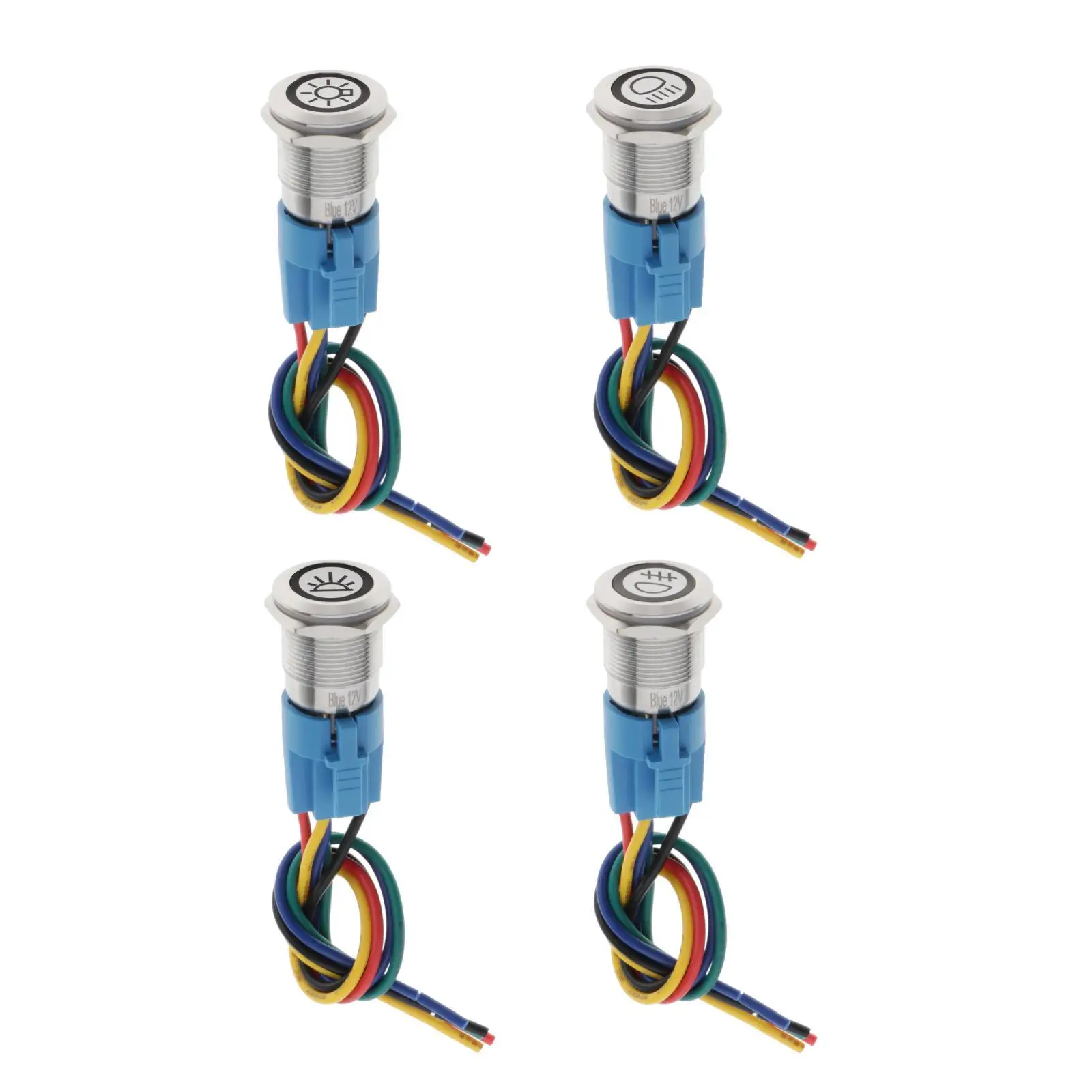 

Кнопочный переключатель мгновенного действия 5А для морских автомобилей со светодиодной подсветкой