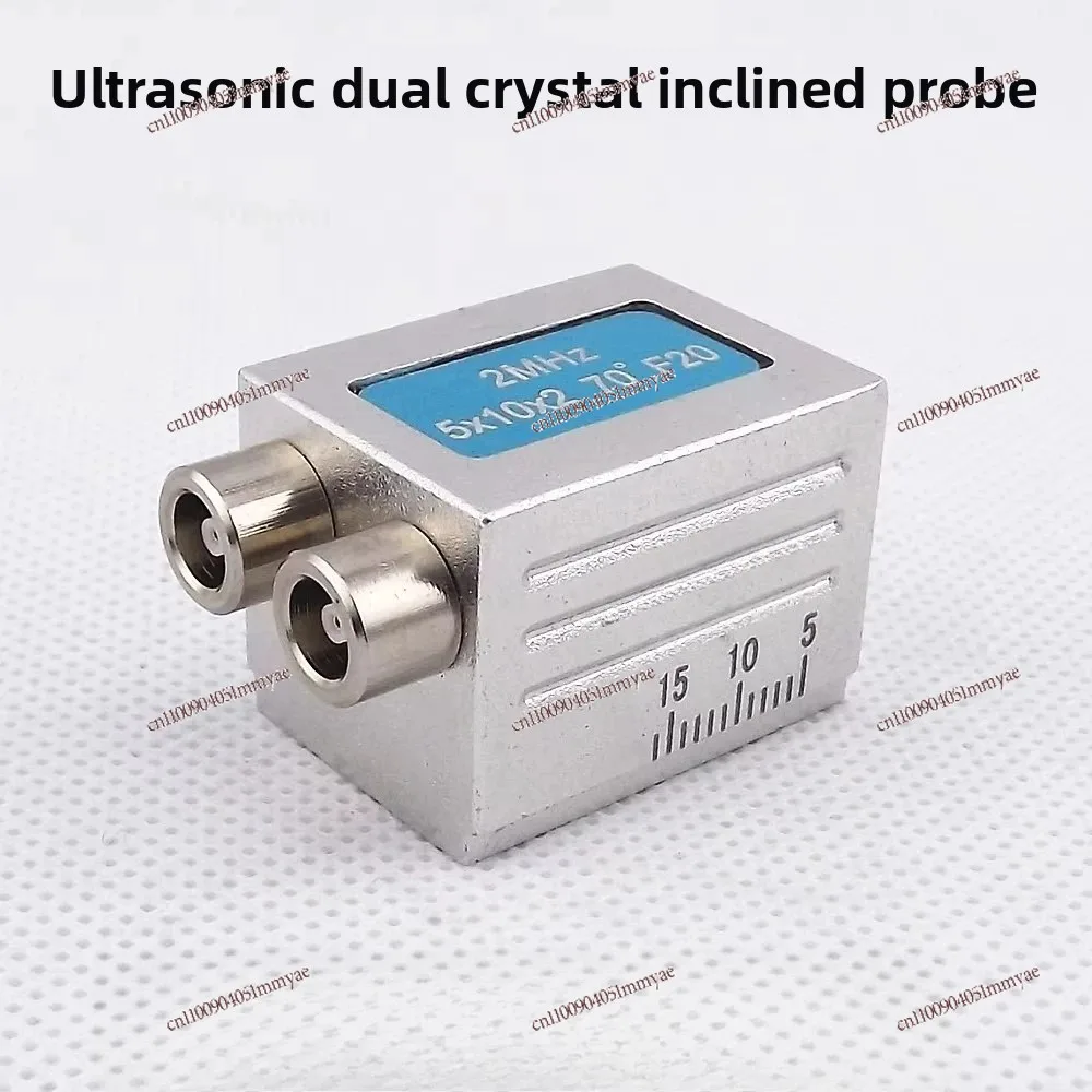 

Double Crystal Oblique Probe 2MHz5X10X2 70 ° F20 Ultrasonic Flaw Detector Weld Inspection Transverse Wave 4MHz