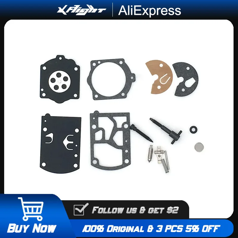 

Original DLE170 Carburetor Repair Kit, Complete Gasket & Diaphragm Set for DLE170 RC Airplane Helicopter Gas Engine
