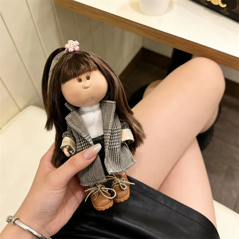 

Mia Spanish Potato Vinyl Doll 24cm Cute Dress Up Doll Set With Clothes And Bag Adorable Stuffed Toy Birthday Gift For Girls Kids