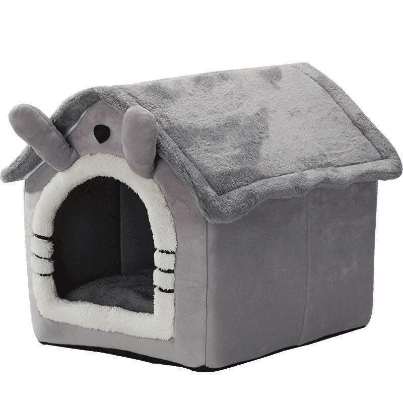

New large house for cats, enclosed and padded, universal, detachable and washable, for winter warmth