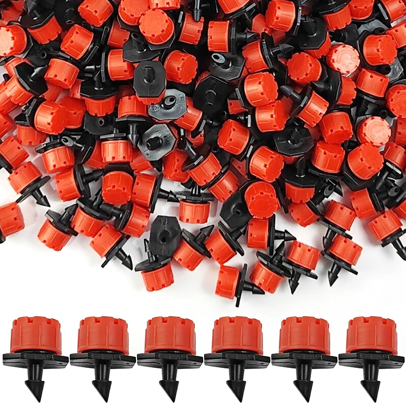 

100 150 200PCS 360 Degree Adjustable Irrigation Drippers Sprinklers 1/4 Inch Emitters Drip For 4mm/7mm Watering System Garden