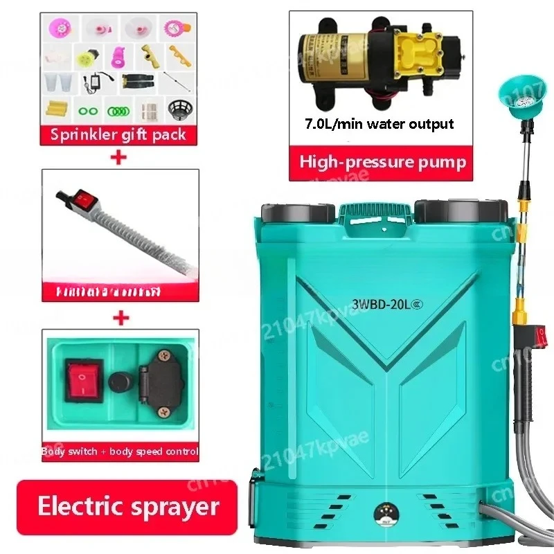 20L High Voltage Backpack Sprayer Lithium Battery Powered Agricultural Outdoor Gardening Pest Control Equipment