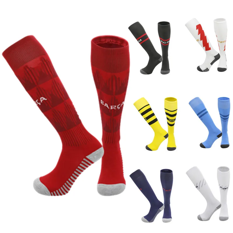 

New Seasons Soccer Socks 2023/24 For Children Thickening Towel Bottom Football Match Sport Stocking Men's Long Team Socks