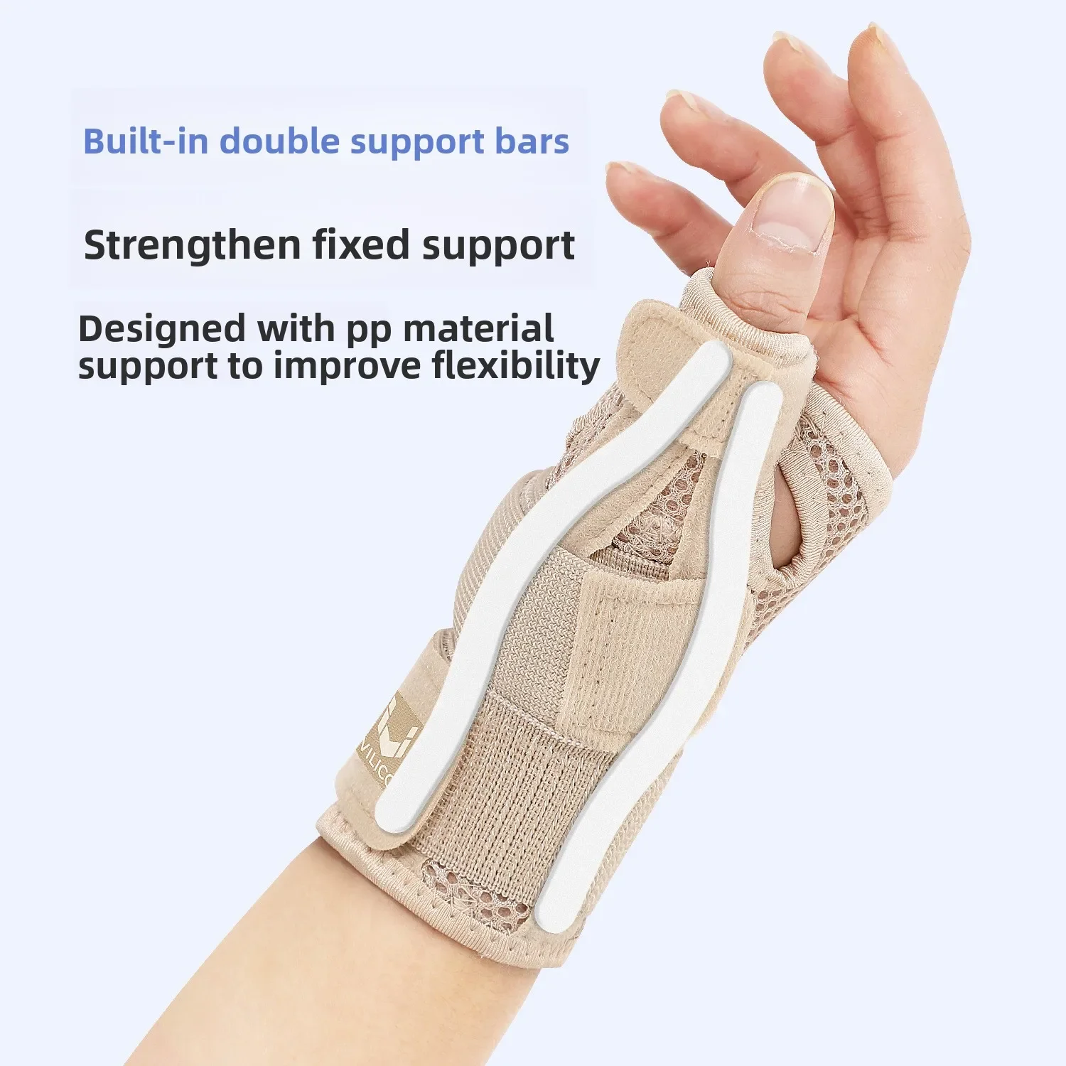 Finger Thumb Support Splint Breathable Tendon Sheath Protector Compression Wrist Brace for Joint Sprain Sports Injury