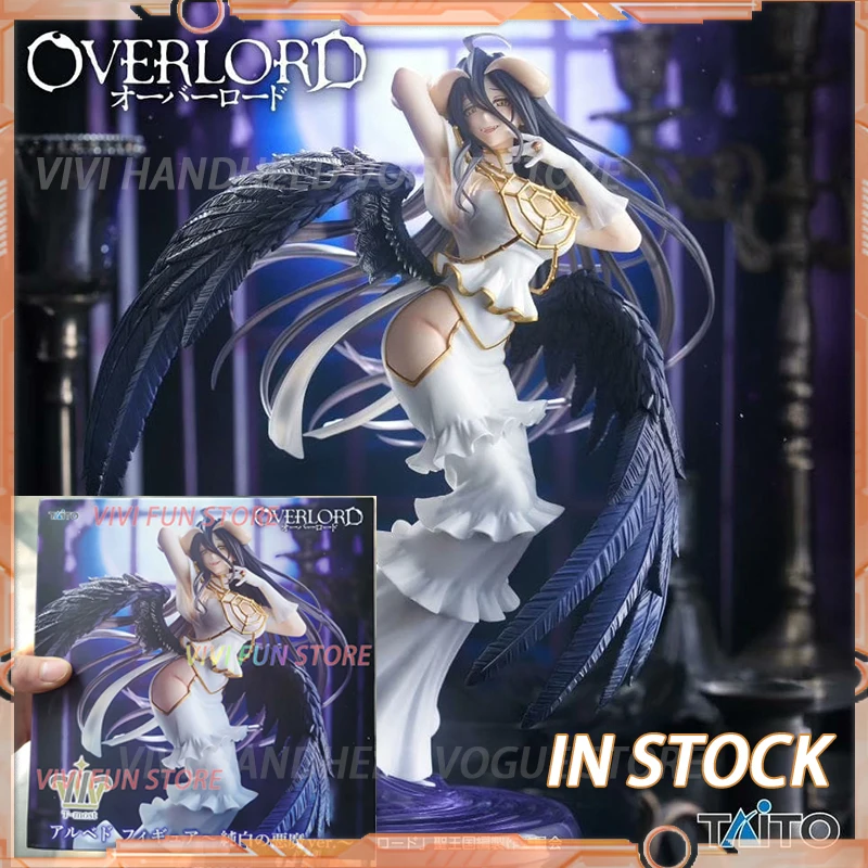 In Stock  T-most OVERLORD Albedo Pure White Devil ver.  Model Toys 29cm Beautiful girl Model Static ornaments