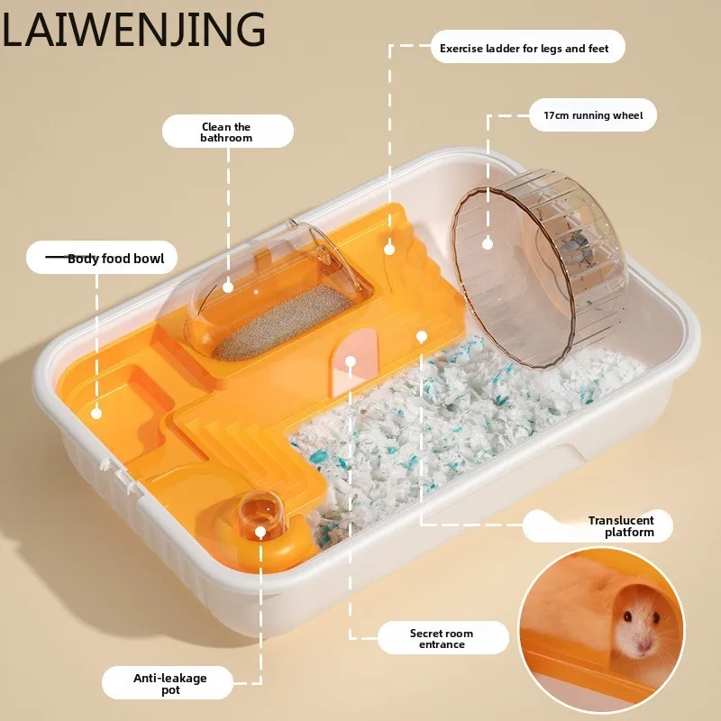 

SGF hamster cage indoor flip-up integrated separable cage transparent cover