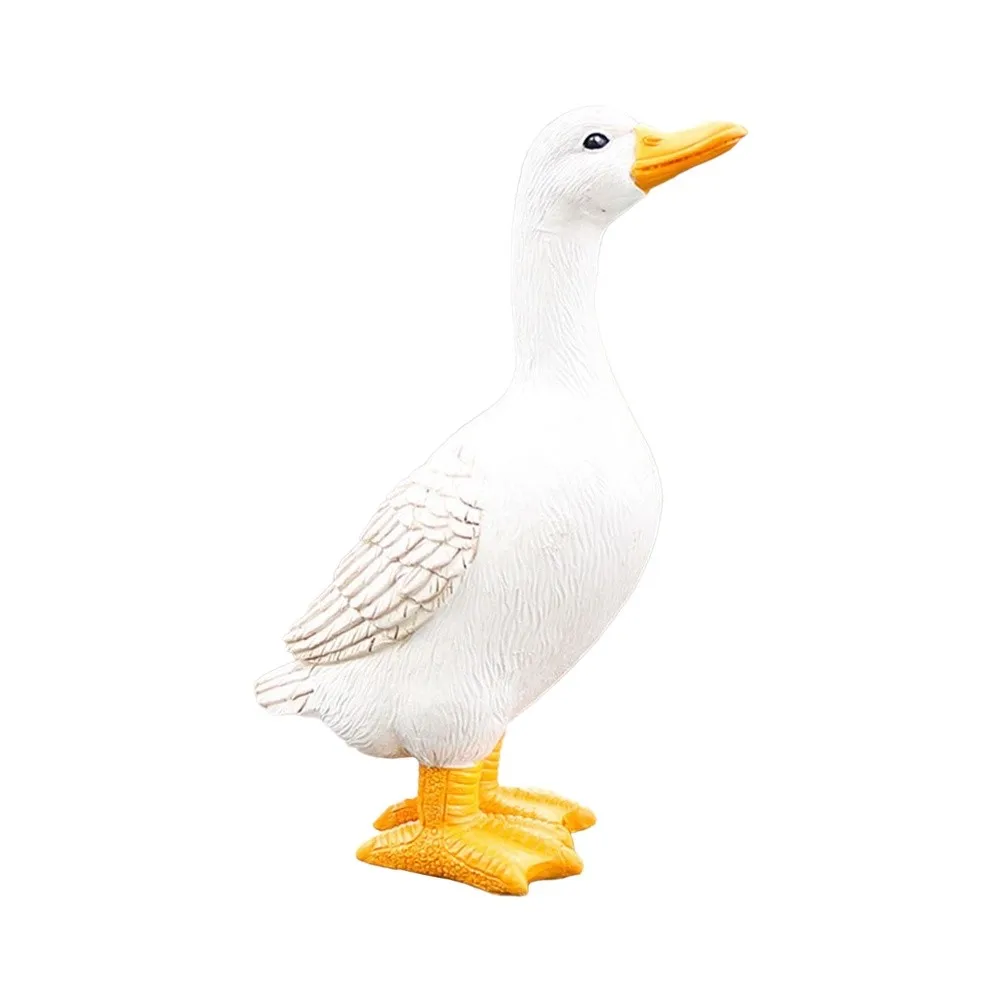 Fountain Decor Garden Duck Statue Realistic Design Weather Resistant For Garden Use Charming Duck Statue For Landscape