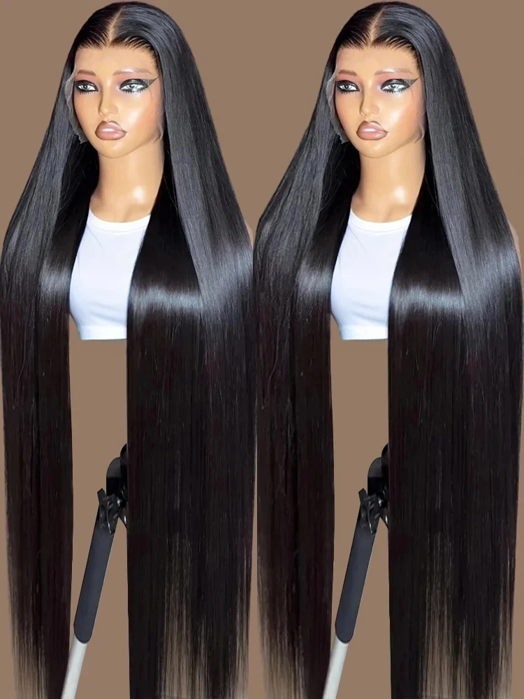 30 36 Inch Straight Lace Front Wigs Human Hair 360 Full Lace Wigs For Women Brazilian Pre Plucked 13x4 13x6 HD Lace Frontal Wig