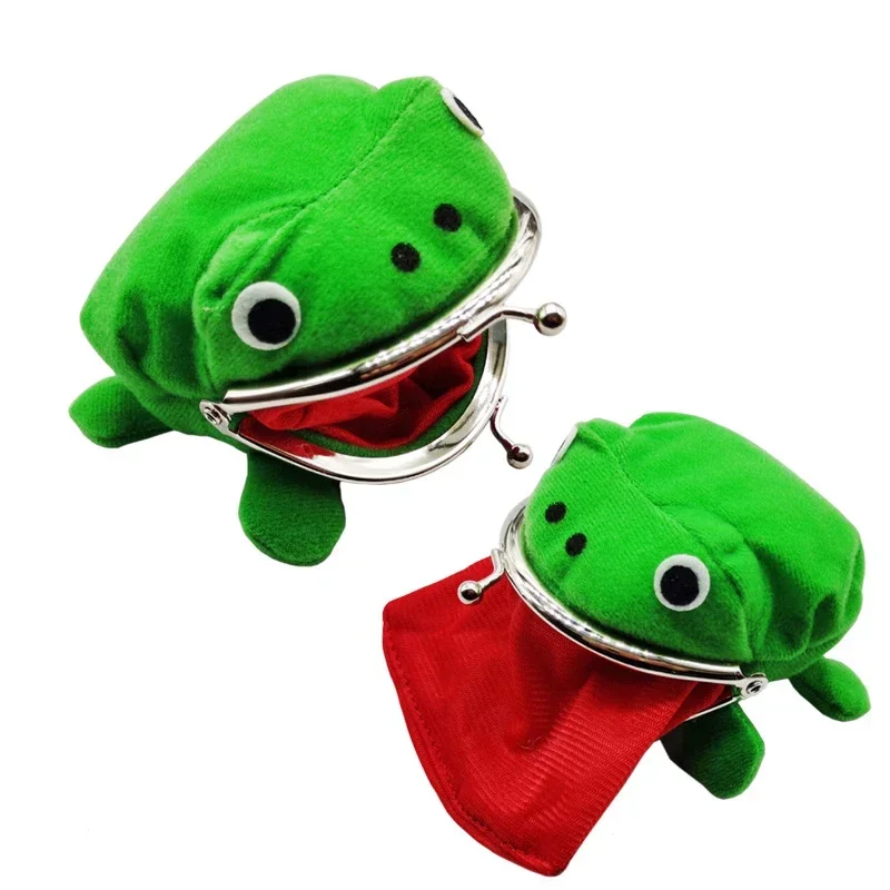 Cartoon Ninja Frog Coin Purse Cute Frog Cosplay Ninja Theme Party Coin Purse Cosplay Prop Accessories Kid Toy Halloween Gifts