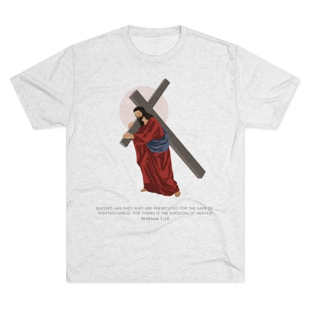 Men's Jesus Christ Blessed are the persecuted Premium T Shirt