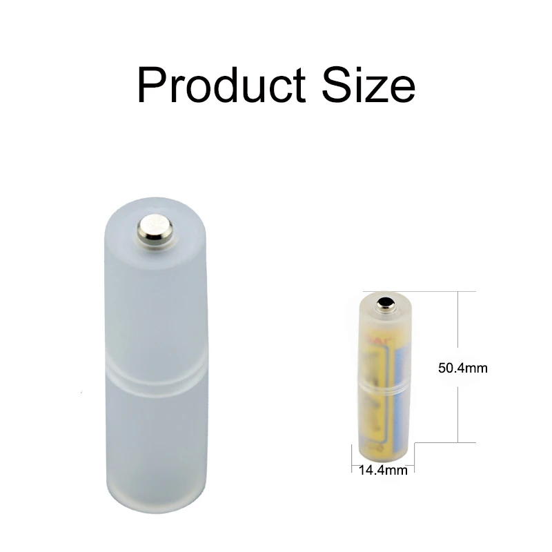 2/4pcs AAA to AA Size Battery Converter Adapter Batteries Holder Negative pole Durable Case Switcher