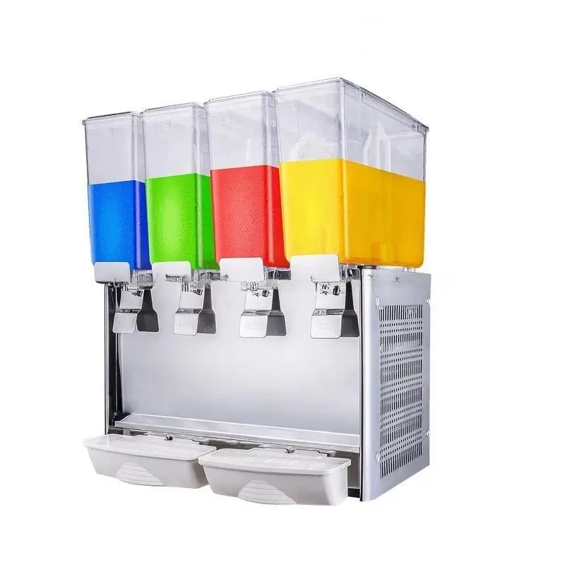 Commercial Cold Drink Juice Dispenser 4 Tank Drinking Juice Dispenser Juice Cooler for Drink Shop deposit view 2