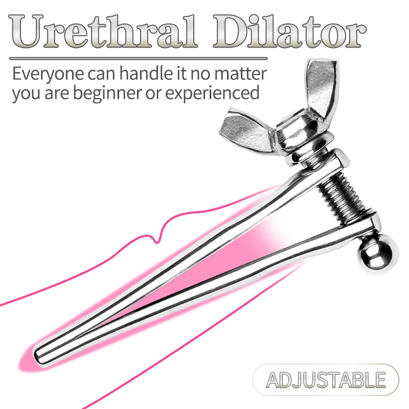 Urethral Dilator Penis Plug Insert Sounding Rod Metal Horse Eye Stimulate Stick BDSM Urethra Plug Sex Toys For Men Masturbators