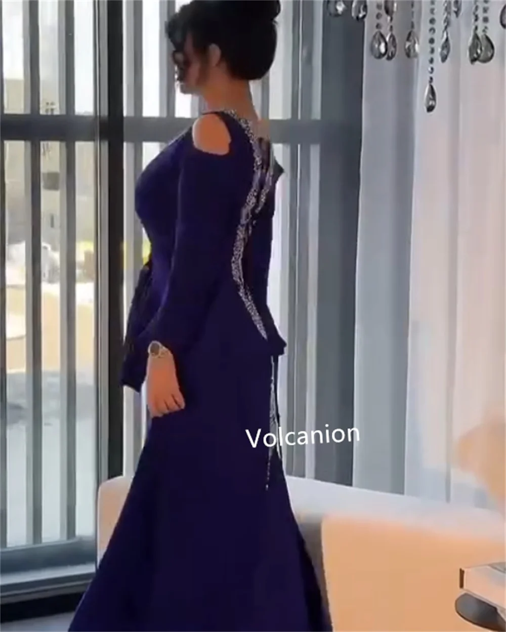 Индивидуальные платья миди из джерси с блестками и лентой трапециевидной формы с круглым вырезом на заказ, для выпускного вечера, изысканное высокое качество