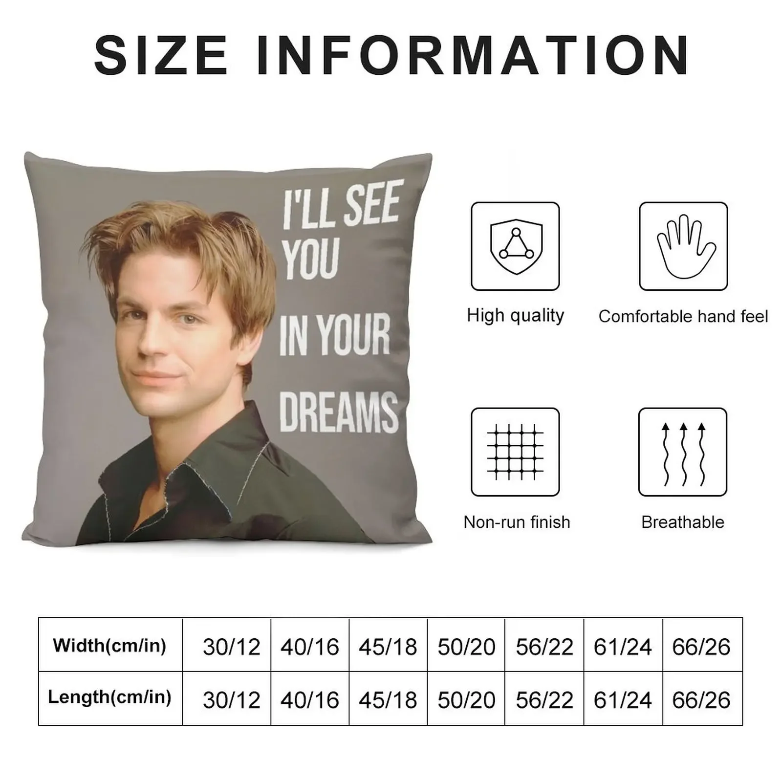 Brian Kinney : I'll see you in your dreams Throw Pillow Decorative Cushions For Living Room luxury decor pillow