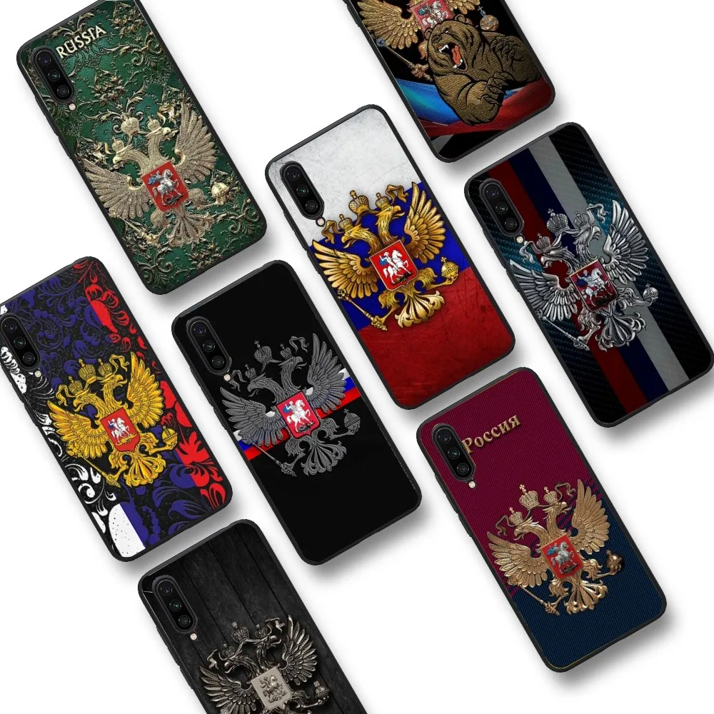 

Russia Coat Of Arms Eagle Flag Phone Case For Xiaomi Mi 5X 8 9 10 11 12 lite pro 10T PocoX3pro PocoM3 Note 10 pro lite