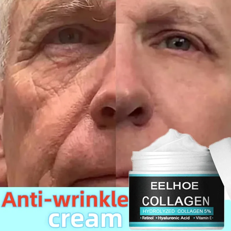 

Collagen Anti-wrinkle Cream For Men Retinol Anti-Aging Removal Face & Neck Wrinkle Efficient Moisturize Firming Korean Skin Care