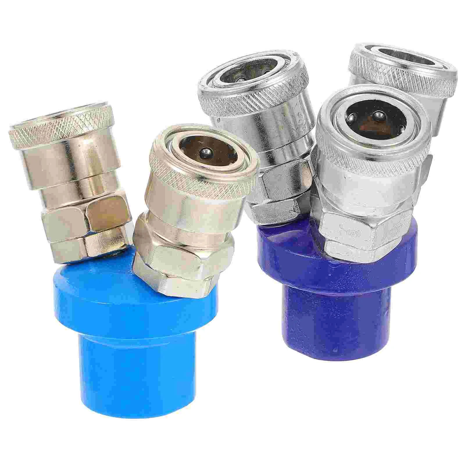 2 Pcs Pneumatic Fast Connector Air Hose Splitter Coupler Quick Fittings Self-locking Coupling