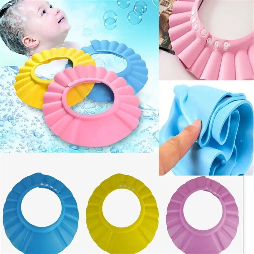 Gorro de Ducha Impermeable y Portátil con Protección para los Oídos y los Ojos, Visera para Baño y Protección para Lavar el Cabello