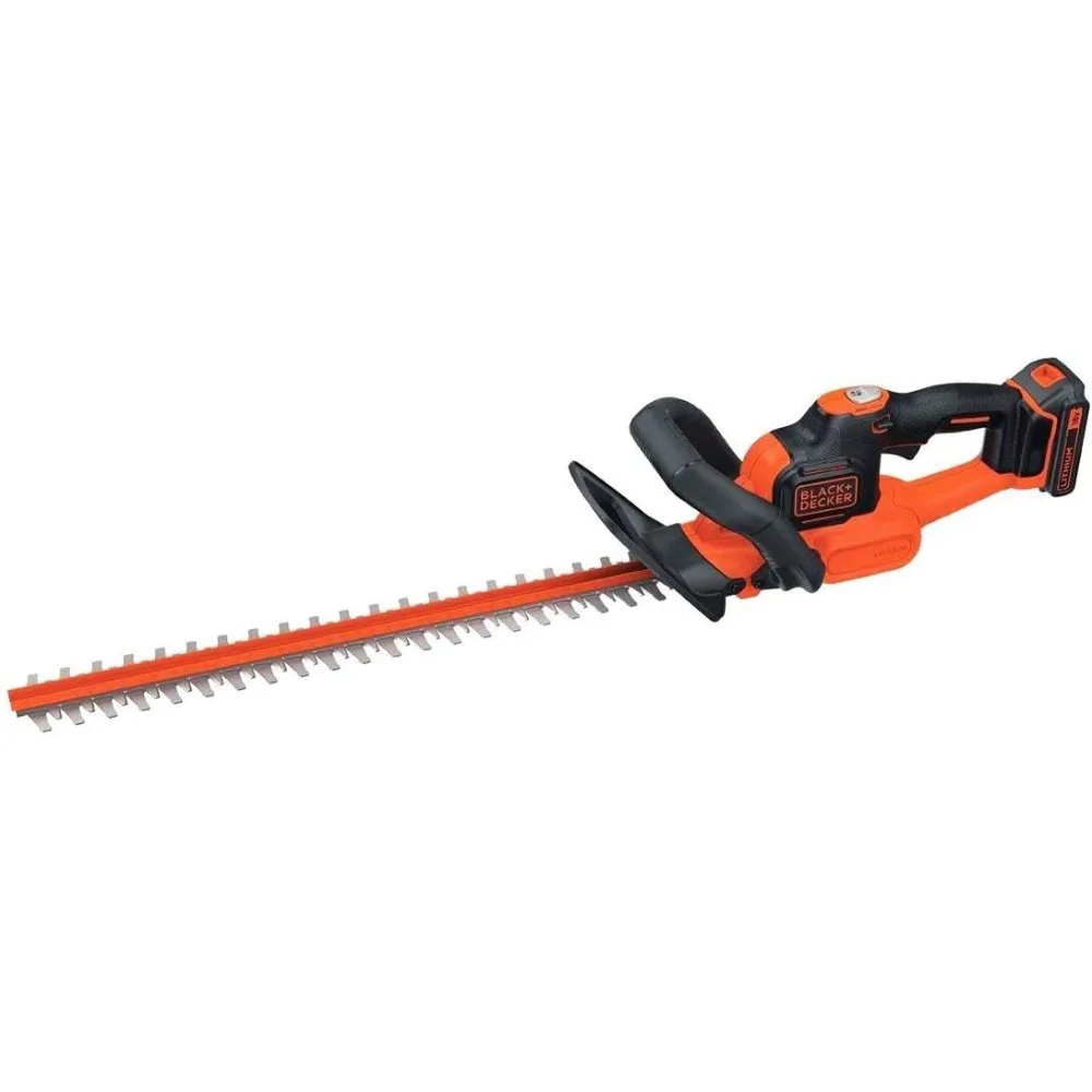 BLACK+DECKER 40V MAX 무선 울타리 트리머, 배터리 및 충전기가 포함된 24인치 브러시 트리머(LHT341FF)
