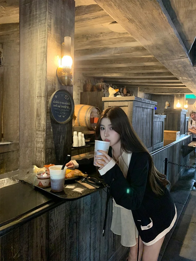 

Women's V-Ne Knitted Jaet Loose Fit Color Blo Belted Open Cardigan Casual Sle Long Sve Regular Length Autumn Wear