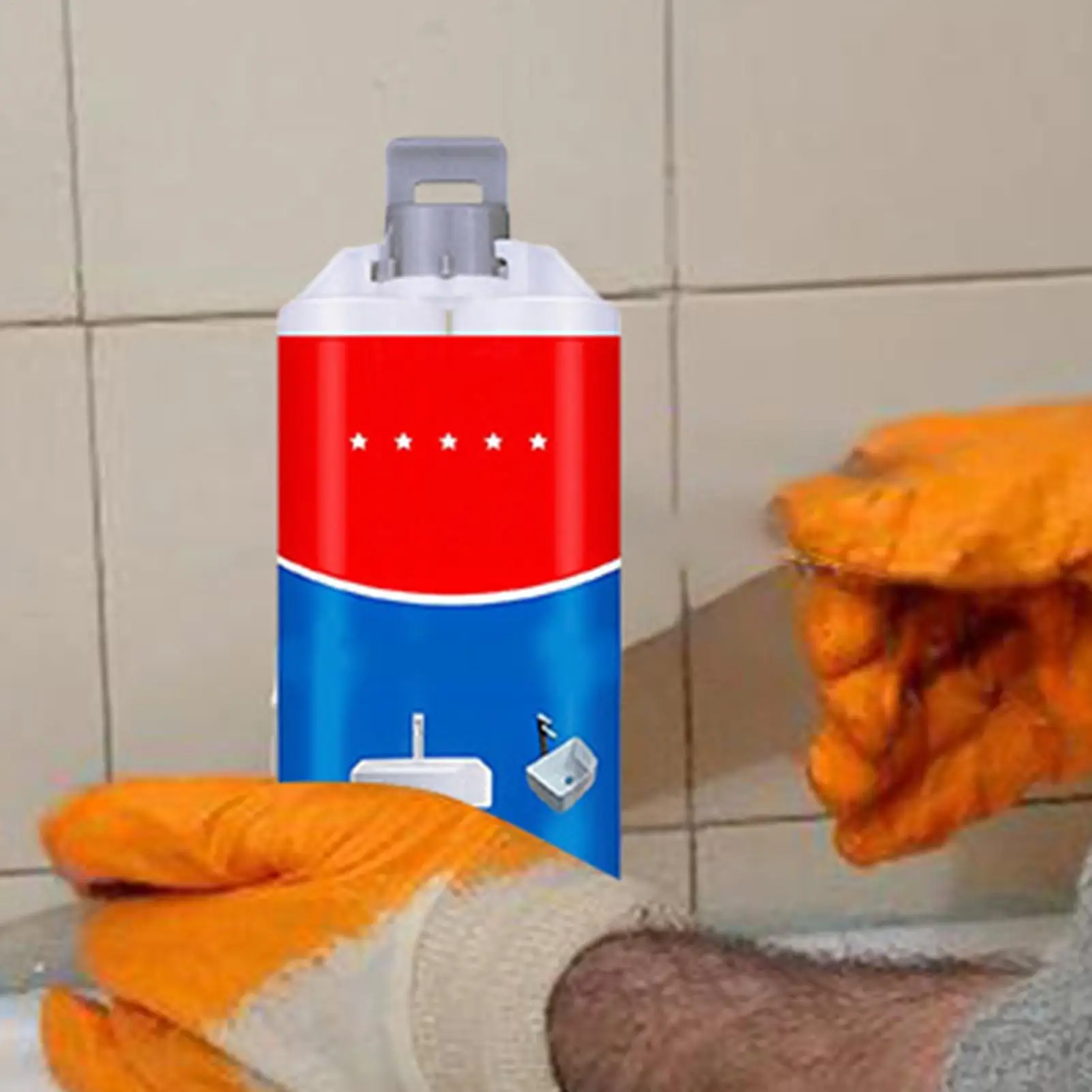 50ML Strong Adhesion Fast Drying Tile Filler Paste, Professional Ceramic Chip &Crack Repair, Sealing Grout Adhesive for Home DIY
