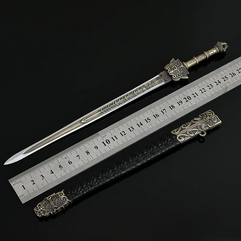 28cm/11.02in Samurai Katana Swords Medieval Game Peripherals Weapon Props Cosplay Metal Boyfriend Gift Outdoor Toys Ornaments