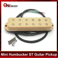 Mini pastilla Humbucker ST de bobina única, tamaño de 4 conductores, bobina de salida dividida, pastilla 9K, 12 piezas de polo ajustables, multicolor