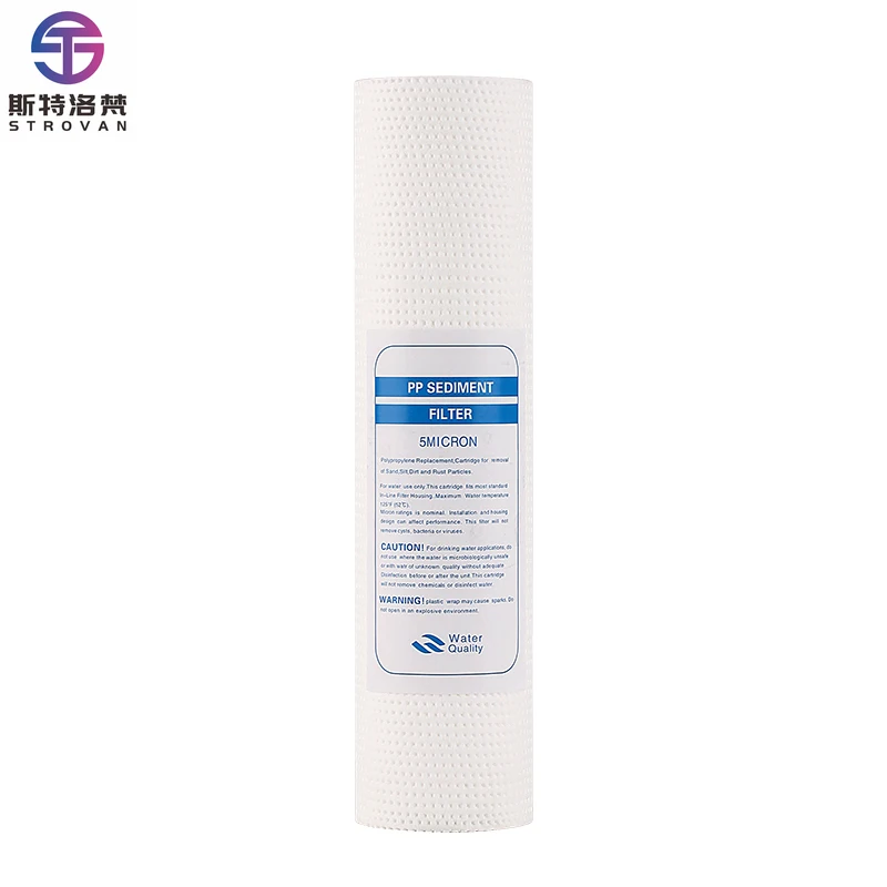 

STLF 10-Inch Manual Commercial Pre-Treatment Filter Domestic Water Treatment Equipment PP Cotton Reverse Osmosis for U