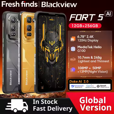 【World premiere】Blackview Fort 5 Rugged SmartPhone 6.78-inch 2.4K Display Imaging Flagship 108Mp Camera 2W BOX Speaker Cellpho