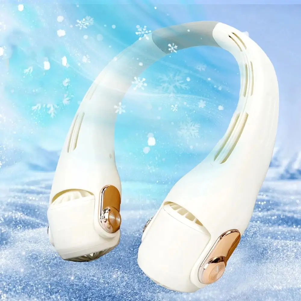 

Portable Neck Fan, Personal Fan With 3-Speed , USB-C Rechargeable, 2000mAh-Battery, Quiet Operation, Bladeless Neck Fan, Hands-F