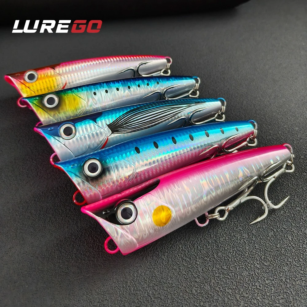 1 Stück 15cm 96g Großer Popper-Köder – Hochbelastbarer Oberflächenköder – Großer Popping-Köder für GT- und Thunfisch-Salzwasserfischen