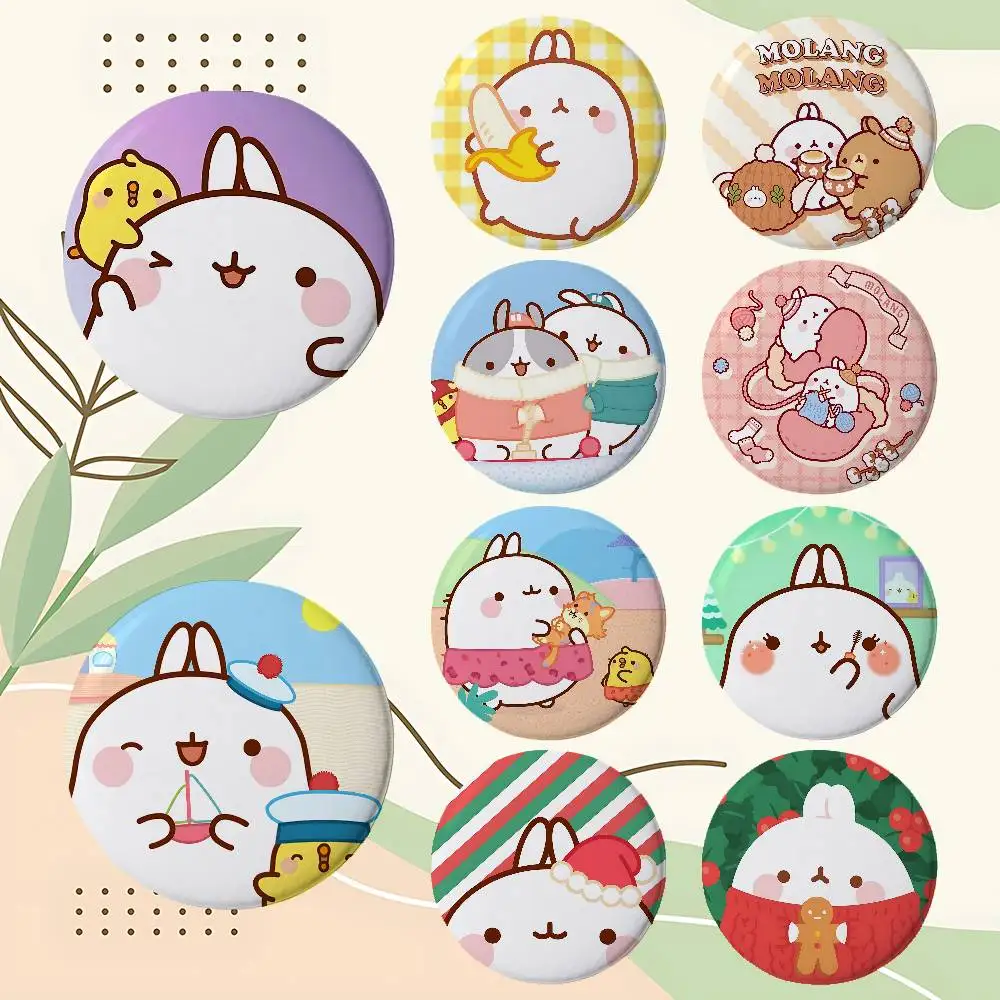 Cartoon M-Molang Badges Enamel Pin Cartoon Brooch For Backpack Clothing