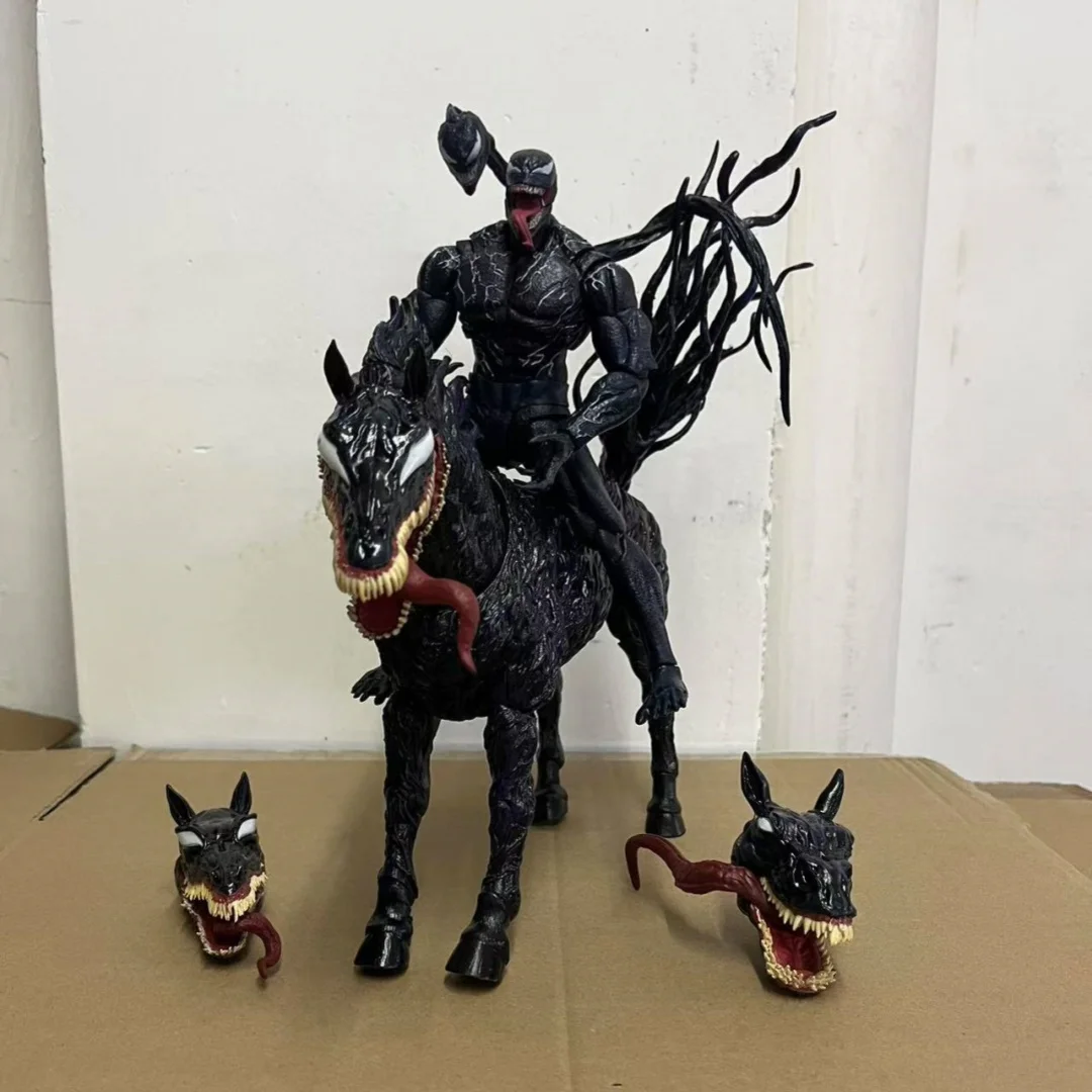 New Marvel Venom 3 Last Dance Action Figures Shf Venom War Horse Body Horse Peace Elite Ornament Model Toys Xmas Gifts For Kids