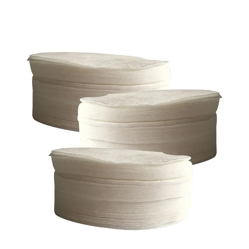 300 قطعة منصات مزيل ماكياج محبوكة 7.5 سنتيمتر الأبيض الجولة المتاح لينة جهاز العناية بالوجه أداة لمسمار الفن ماكياج إزالة الوجه #5