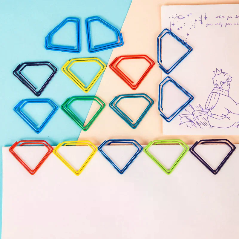 10/100PCS Paperclips With Musical Notes Office Supplies Animal Paperclips Duck Paperclips Irregularly Shaped Colorful Paperclips
