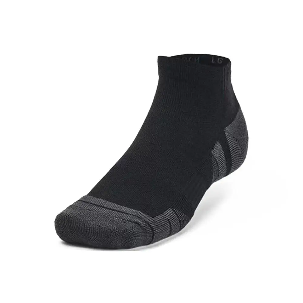 

Under Armour UA Performance Tech Color-Blocked Casual Training Socks, Unisex 3-Pack, Black, 1379504-001
