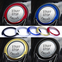 Car Interior Ignition Engine Start Stop Button Decoration Frame Trim Cover for BMW 5-Series X3 X4 G30 G38 G01 G08 2018-2023