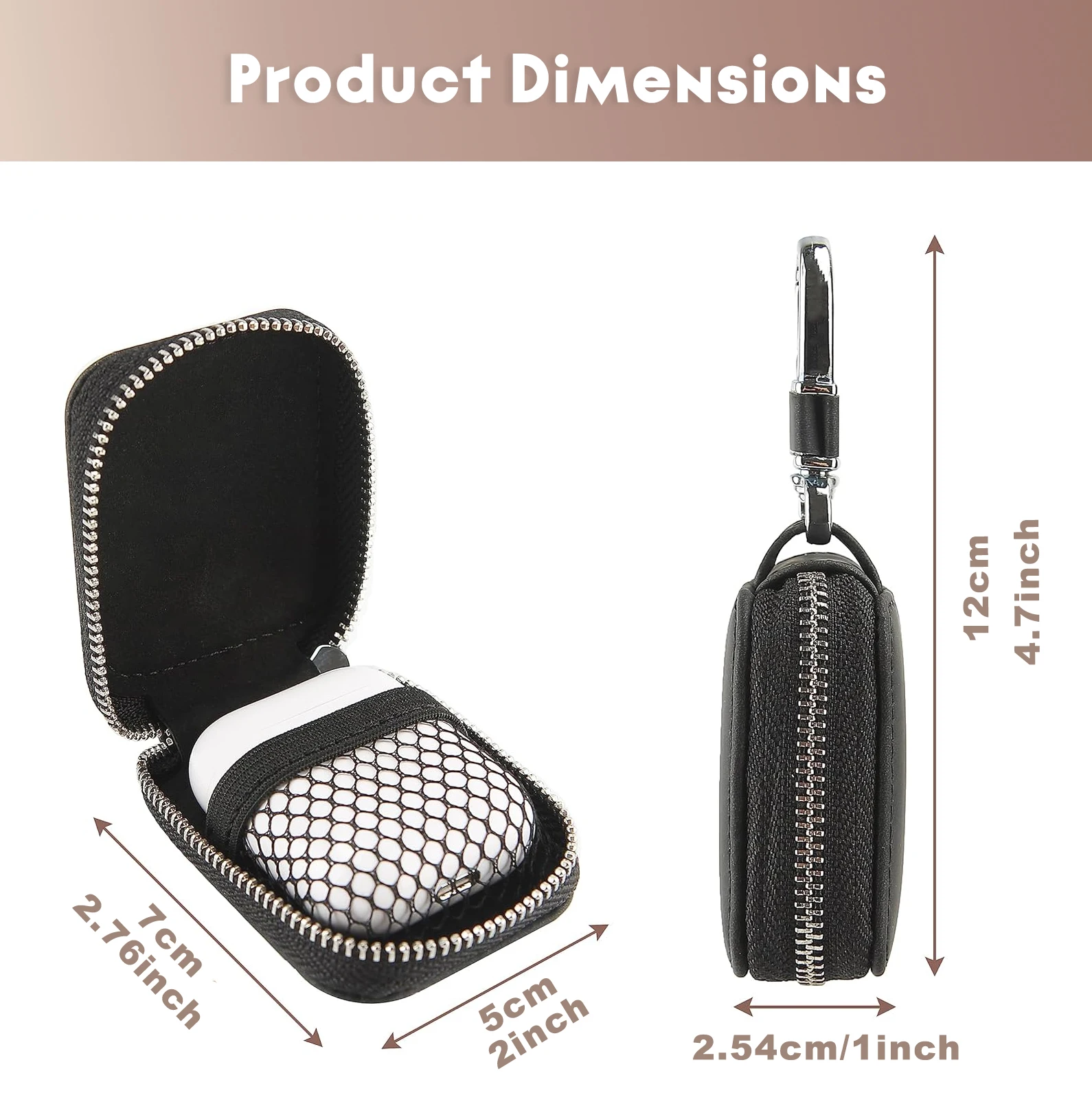 เคสหนังอเนกประสงค์สำหรับ Airpods 1/2/3/Pro ป้องกันฝุ่น กันน้ำ กันกระแทก ป้องกันรอยขีดข่วน กระเป๋าใส่หูฟังไร้สายสำหรับเดินทาง