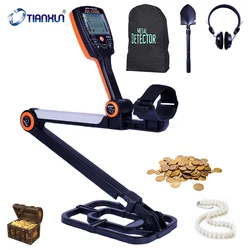 TX-630 Metal Detector pieghevole rilevatore d'oro professionale con posizionamento preciso bobina di ricerca impermeabile ad alta sensibilità Finde