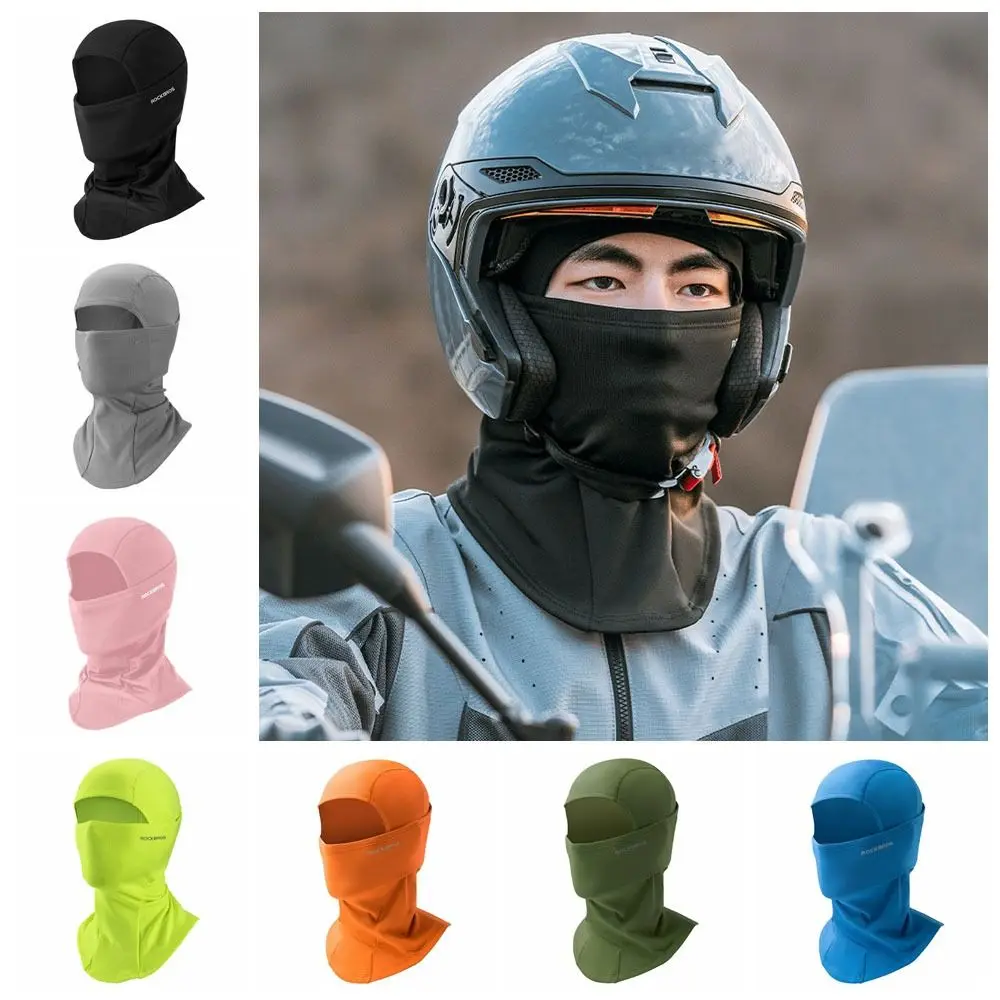 

Keep Warm Motorcycle Bike Helmet Windproof Thermal Skiing Face Mask Full Face Protection Plush Cycling Head Cover Women Men