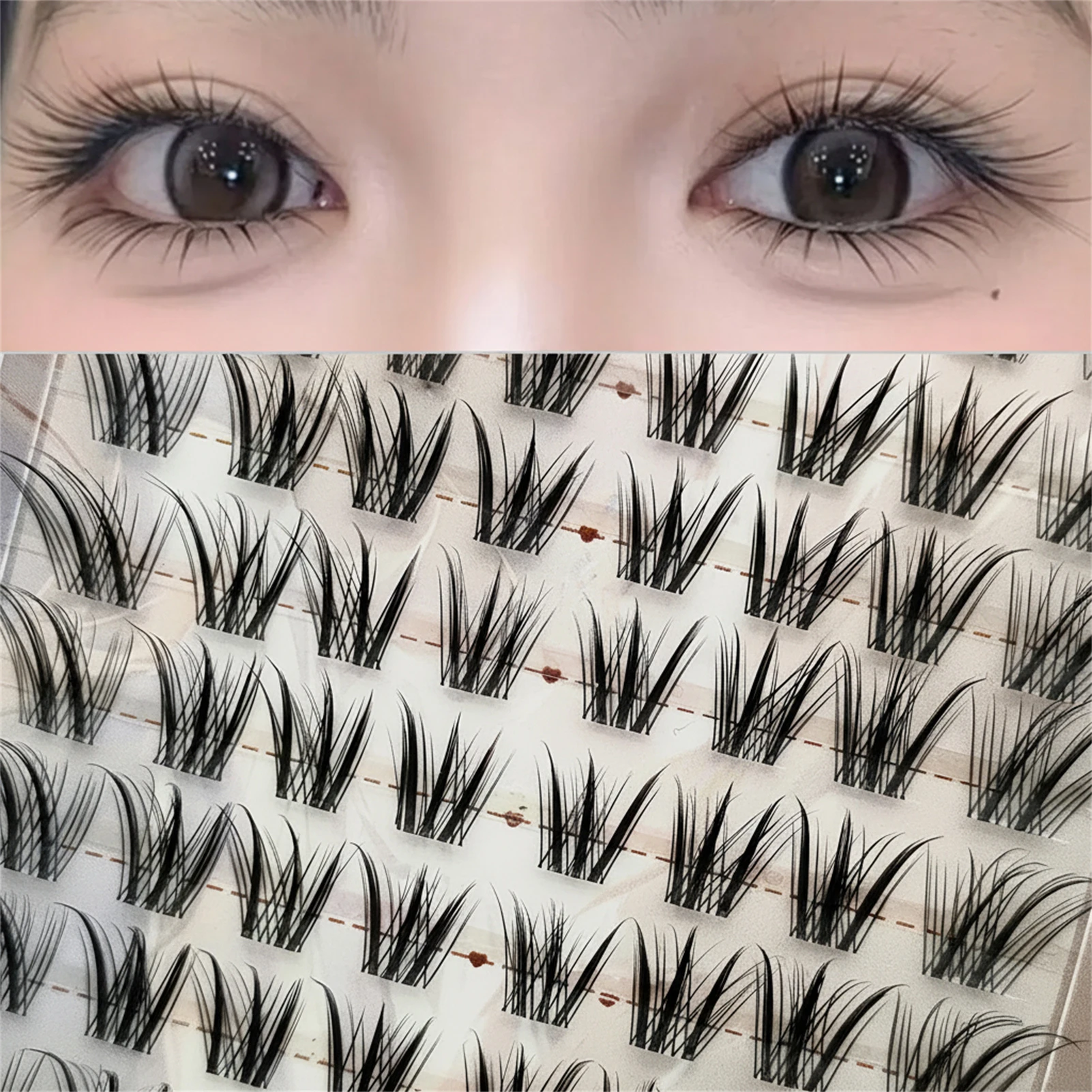 الكورية دمية الرموش الصناعية الثعلب نمط إطالة القط رموش تمديد ل تأثيري رموش العين الهزلية ماكياج #3